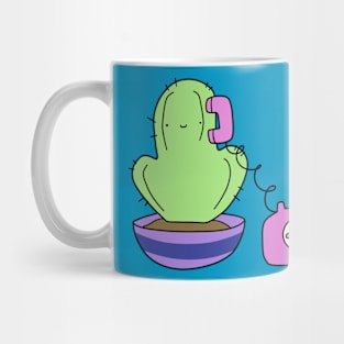 Cactus Making a Call Mug